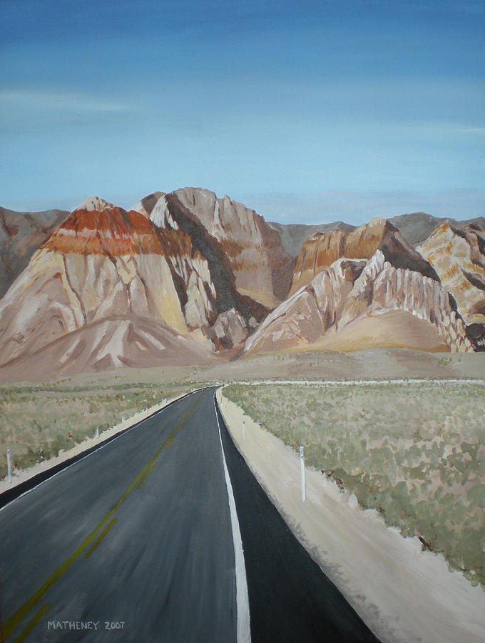 Red Rock Highway Painting by Vincent Matheney