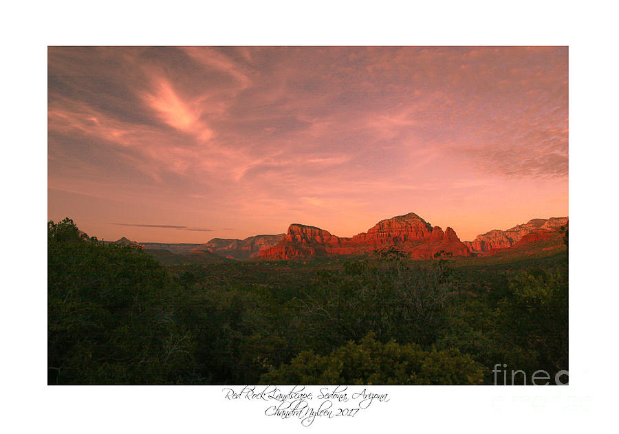 Red Rock Landscape 1 by Chandra Nyleen Red Rock Landscape 1 by Chandra Nyleen