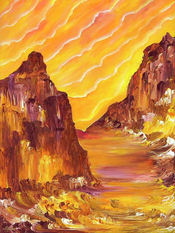 Red Rocks Painting - Red Rock Light II by Lily Nava-Nicholson