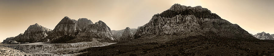 Nature Photograph - Red Rock Panorama - Anselized by Ricky Barnard