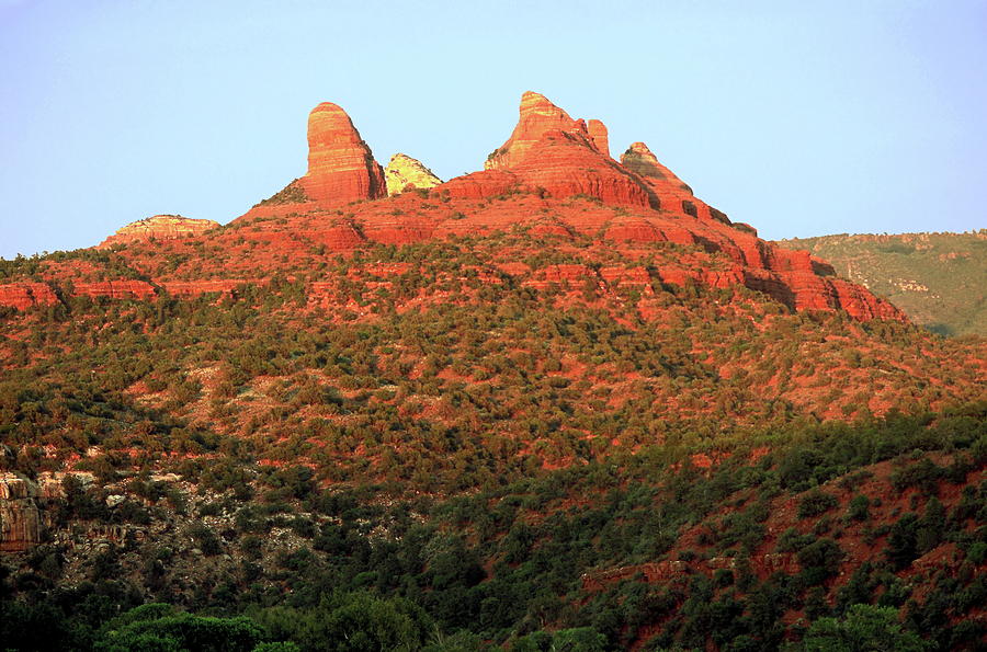 Sunset on Red Rocks  Photograph by Sally Weigand