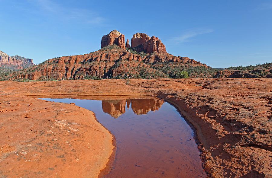 Red Rock Reflection Photograph by Gary Kaylor