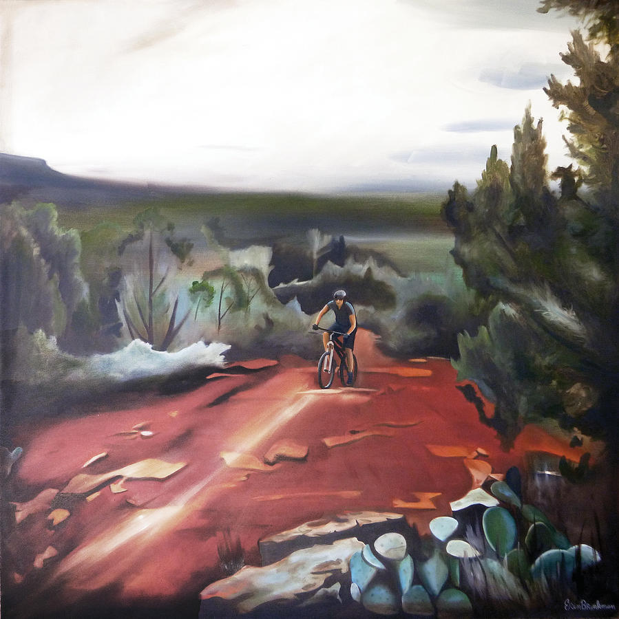 Landscape Painting - Red Rock Ride by Erin Brinkman