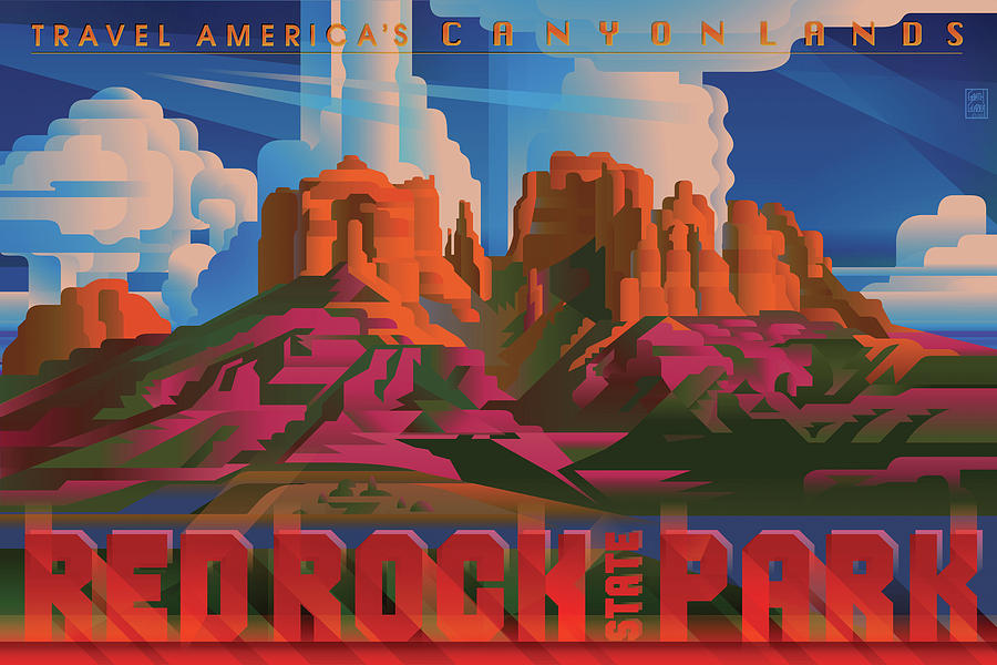 RED ROCK STATE PARK Arizona Digital Art by Garth Glazier