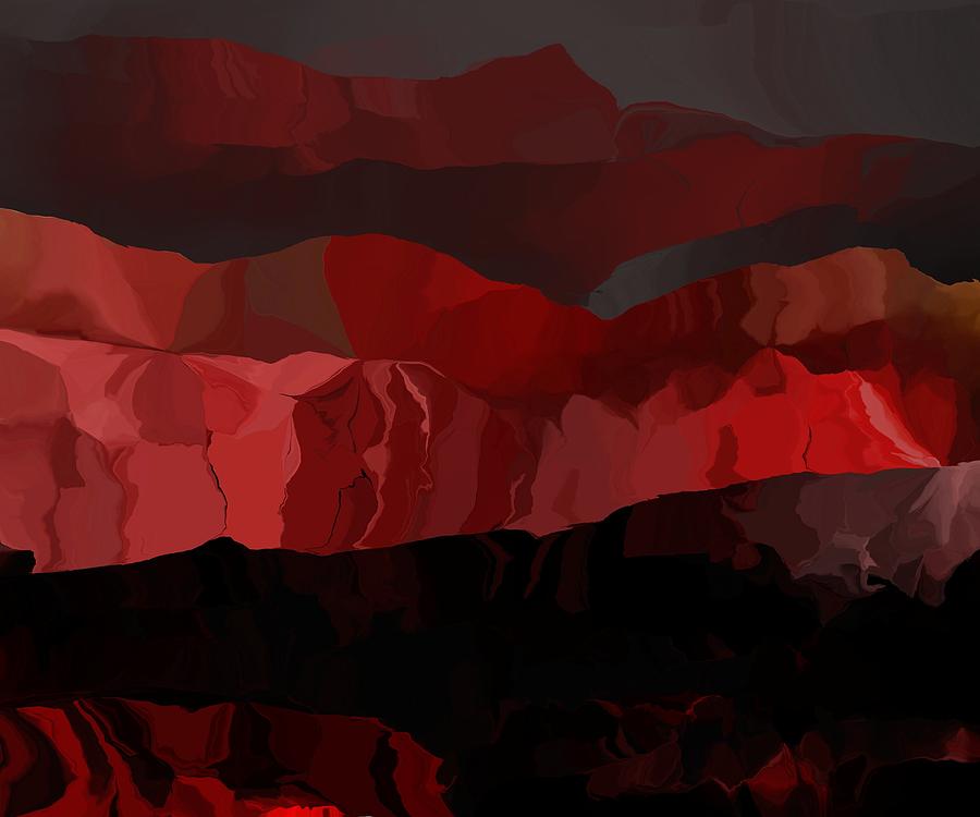 Red Rock Sunrise Digital Art by David Lane