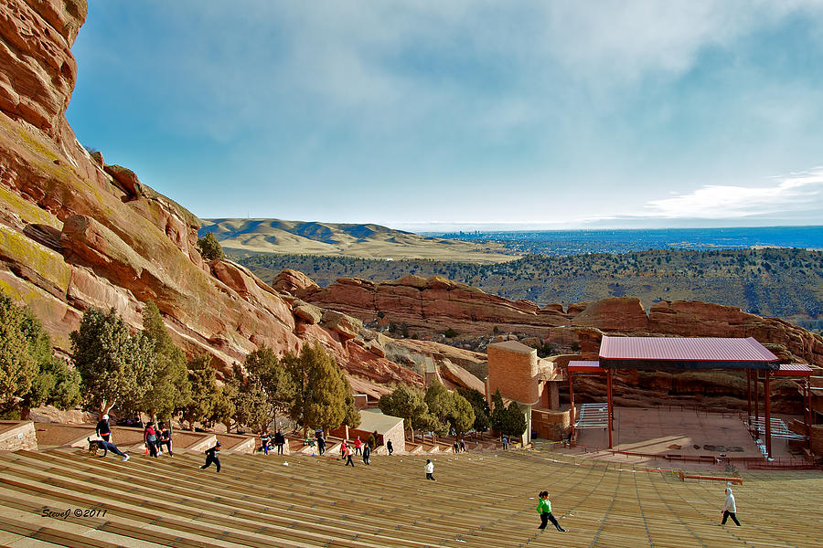 Red Rocks Amphitheater Photograph by Stephen Johnson