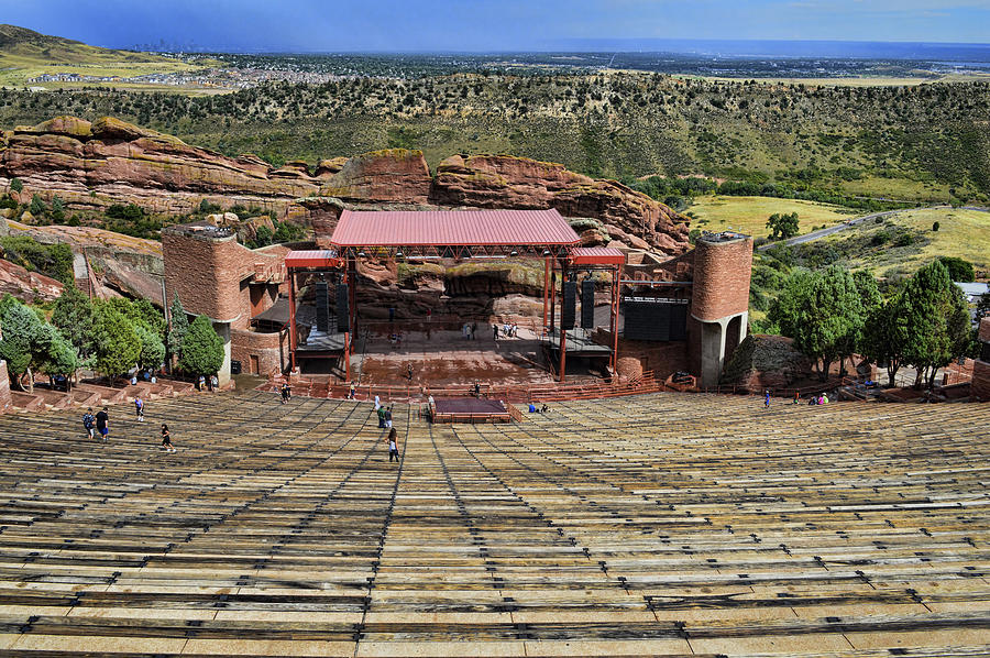 Red Rocks Ampitheatre Colorado - photography Photograph by Ann Powell