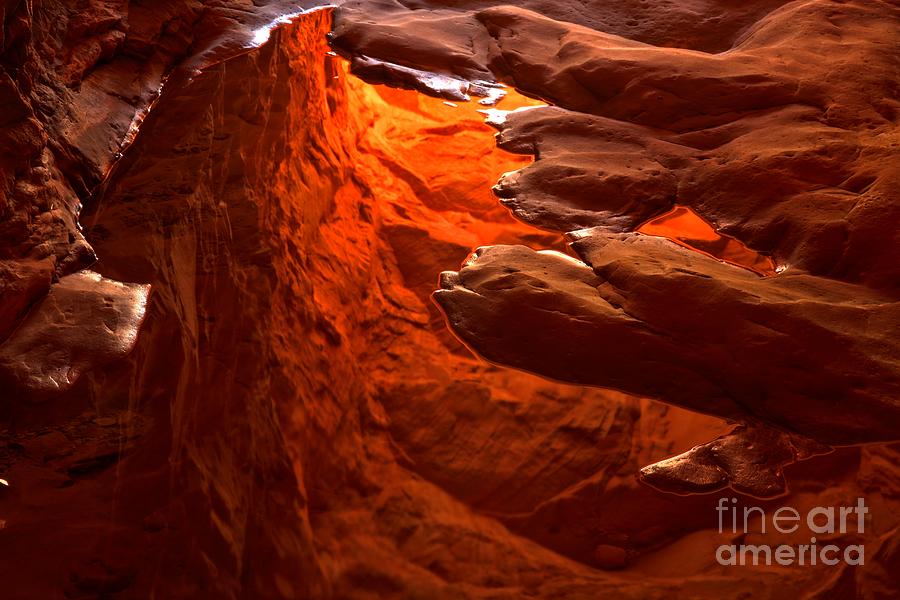 Red Rocks And Reflected Light Photograph by Adam Jewell