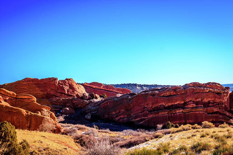 Red Rocks Geology Photograph by Barry Jones