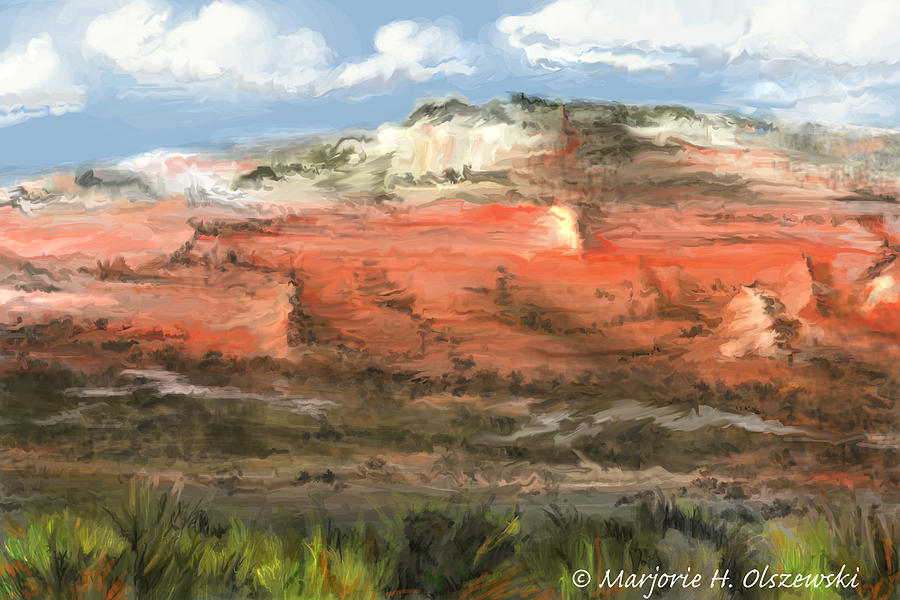 Red Rocks Painting by Margie Olszewski - Fine Art America