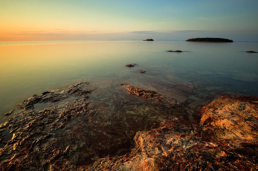 Red Rocks of Middlebrun Bay Photograph by Jakub Sisak