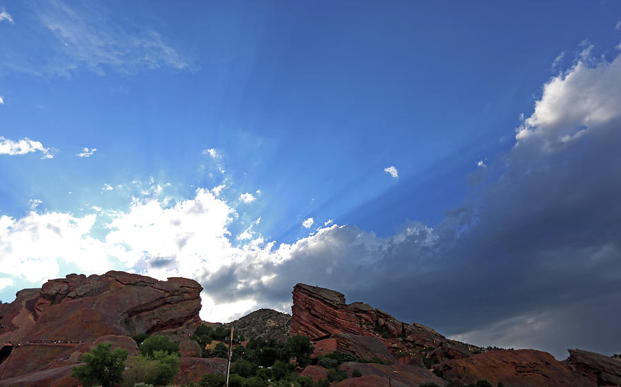 Denver Photograph - Red Rocks Sky by Ty Helbach