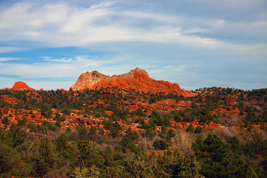 Red Rocks at Garden of the Gods  #1 Photograph by Toni Hopper