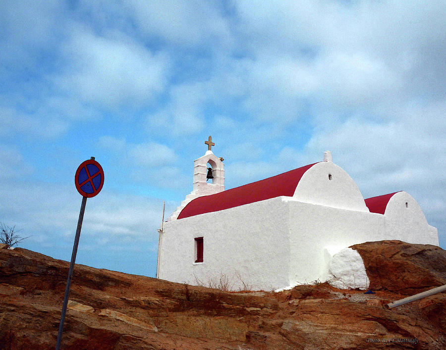Red Roof Church, Mykonos Photograph by Coke Mattingly