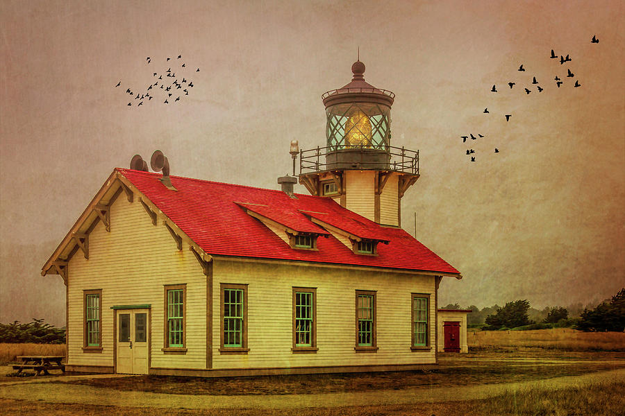 Red Roof Point Cabrillo Light Station Photograph by Garry Gay