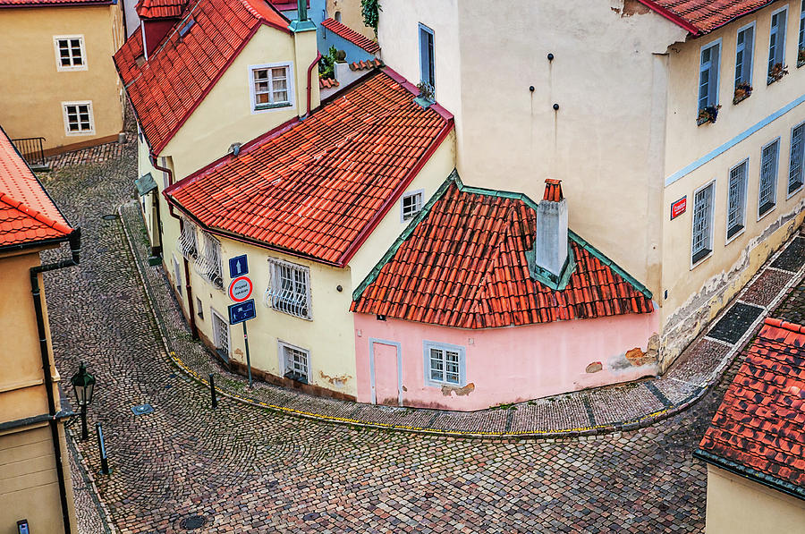 Red Roofs Of Novy Svet. Prague Photograph by Jenny Rainbow
