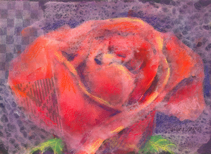 Red Rose Mixed Media by Arline Wagner