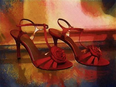 Red Shoes Photograph - Red Rose High Heel Shoes by Doug Dourgarian Red Shoes Photograph - Red Rose High Heel Shoes by Doug Dourgarian