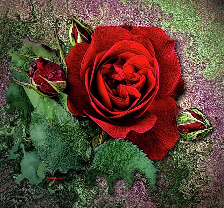 Red Roses Digital Art by Artful Oasis