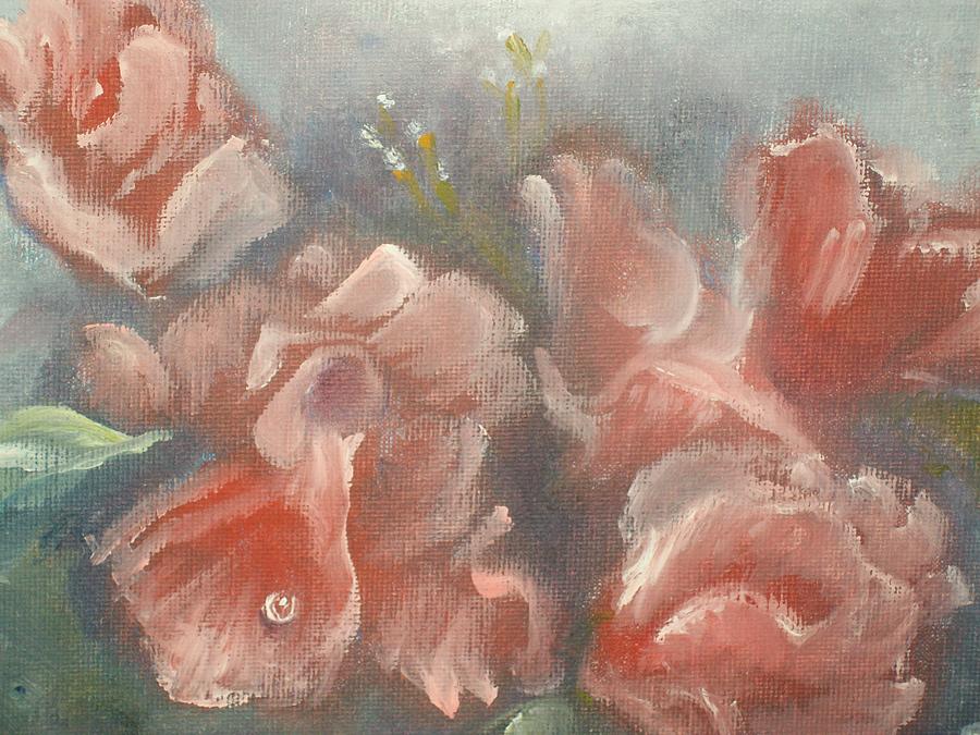 Red Roses Painting by Raymond Doward