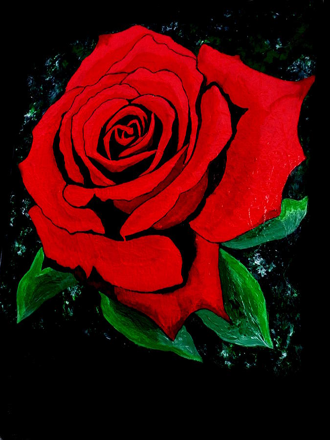 The Wedding Rose Painting by Pj LockhArt