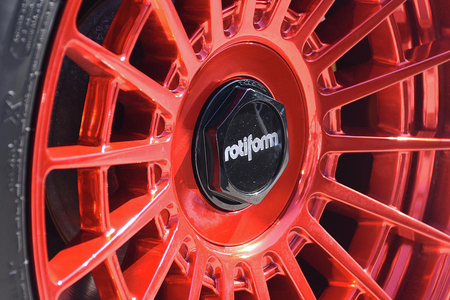 Red Rotiform Wheels Photograph by Paula Goodman - Fine Art America