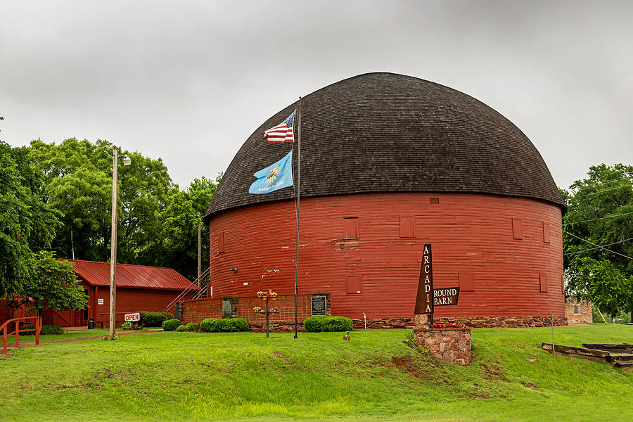 Red Round Barn on Route 66 Photograph by Willie Harper