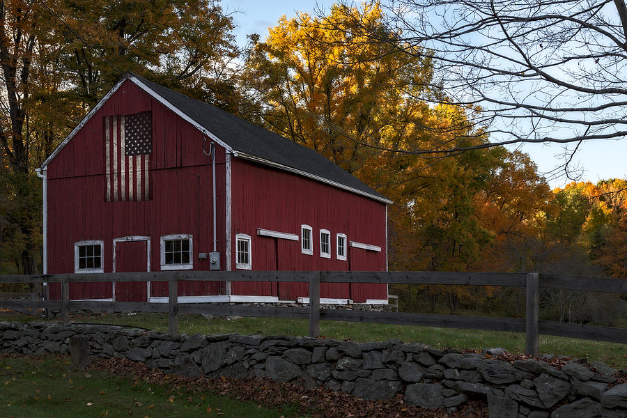 Red Rustic Barn Photograph by Susan Candelario