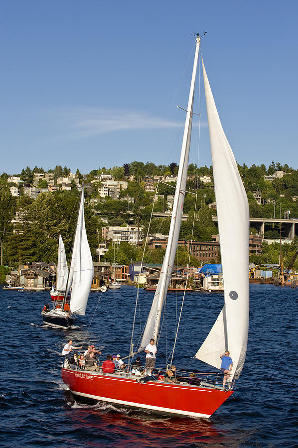 red sailboat models