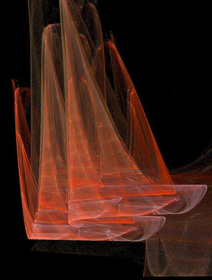 Red Sails Digital Art by Jackie Mueller-Jones