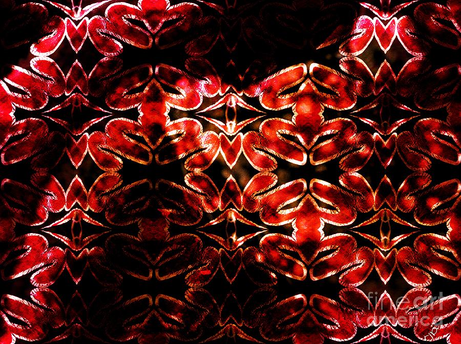 Red Salamander Pattern Photograph by Ronald Bissett