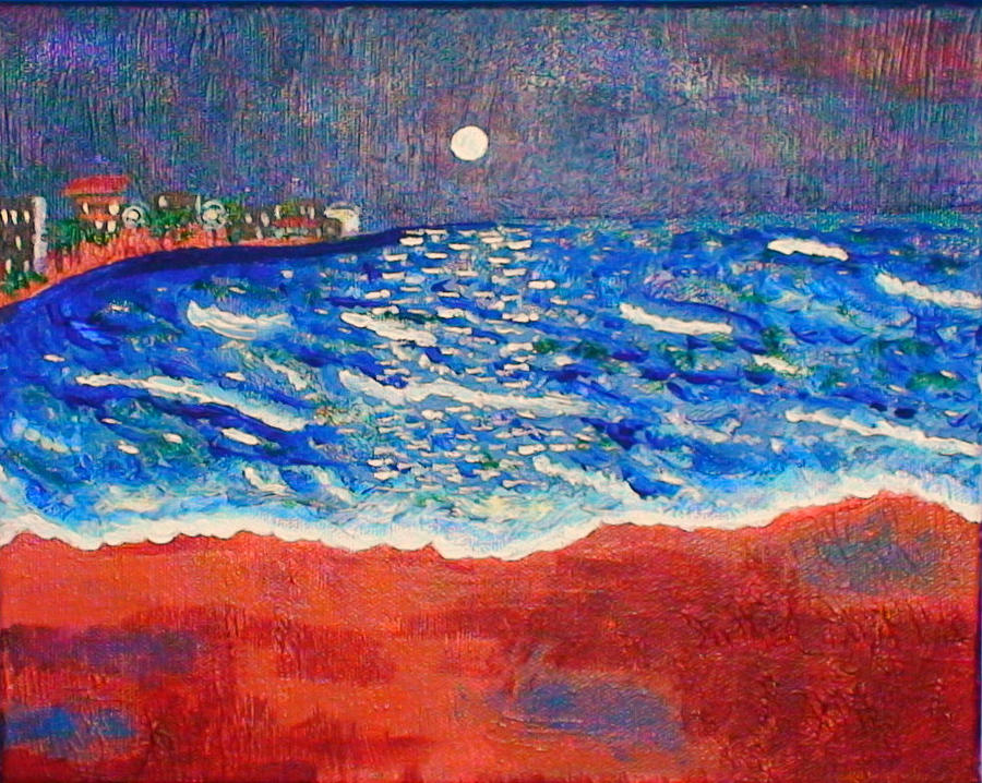 Red Sands of Havana Painting by Angela Annas