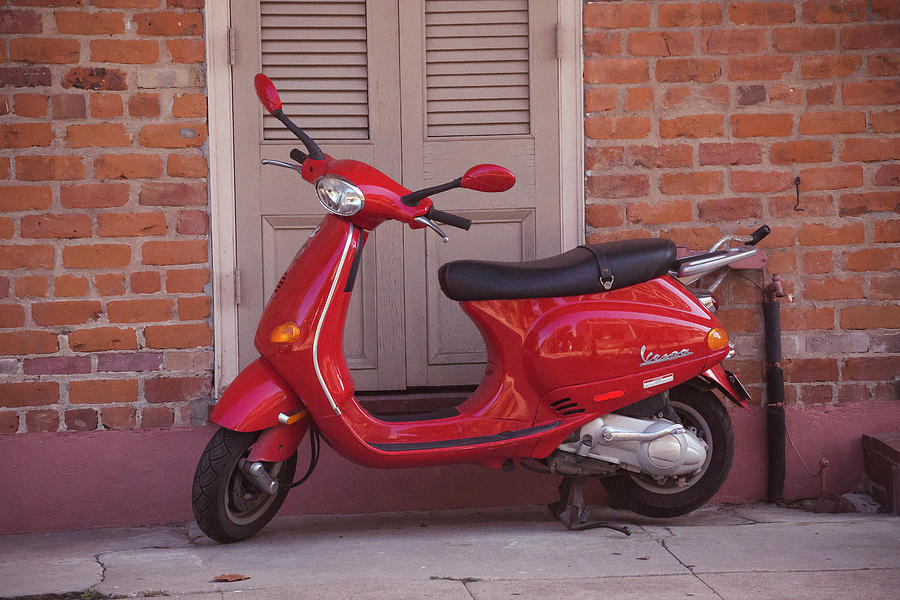 Red Scooter by Catherine Trevor-Roberts Red Scooter by Catherine Trevor-Roberts