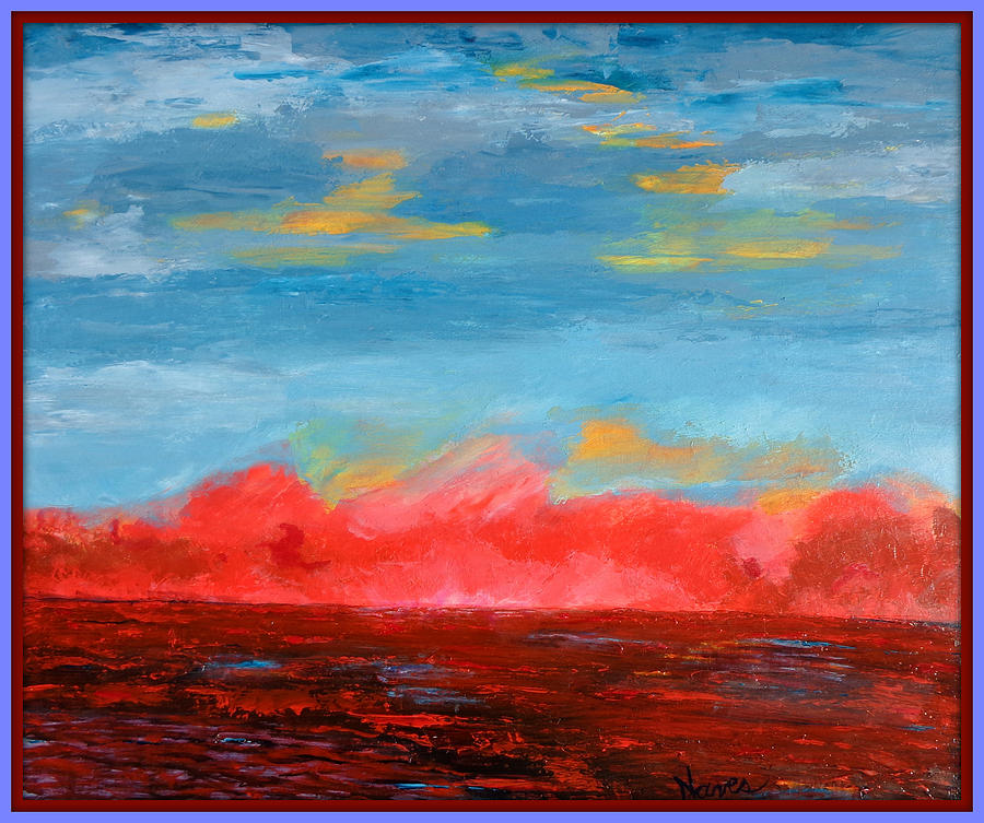 Red Sea, Blue Sky Painting by Deborah Naves
