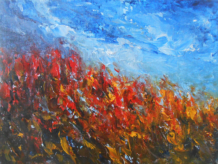 Red Sensation Painting by Jane See