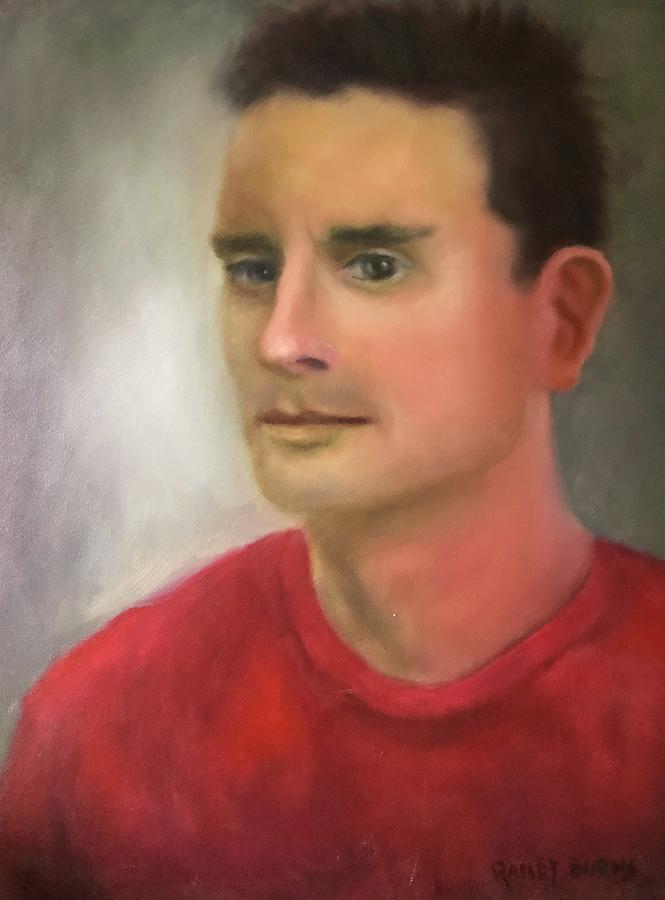Red Shirt Painting by Rand Burns