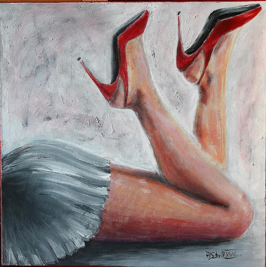 Red Shoes Painting by Art Ilse Schill