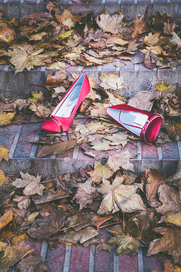Red Shoes Photograph by Maria Heyens