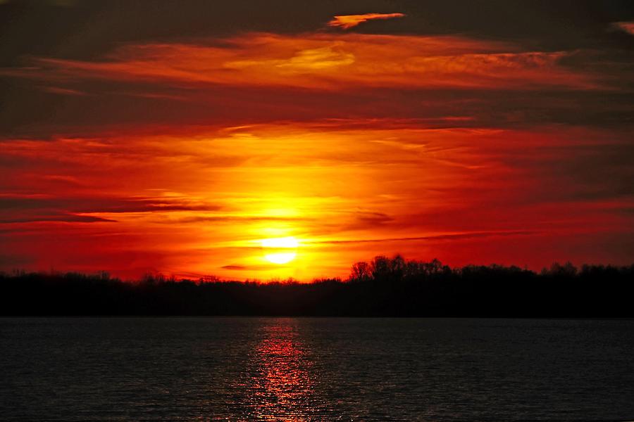 Red Skies Photograph by Mike Murdock