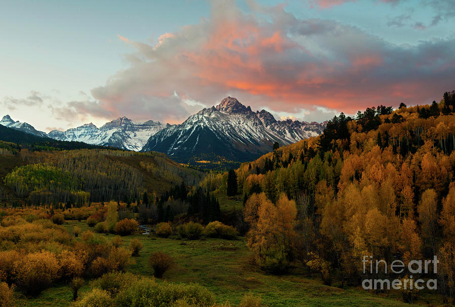 Red Skies over the Sneffels Photograph by Michael Dawson