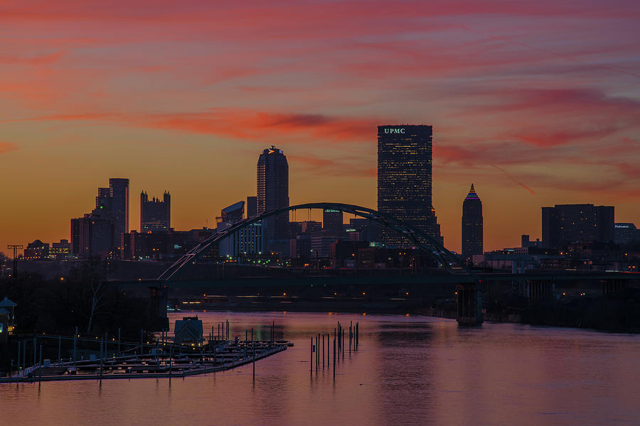 Red Sky at Night Photograph by Charlie Jones
