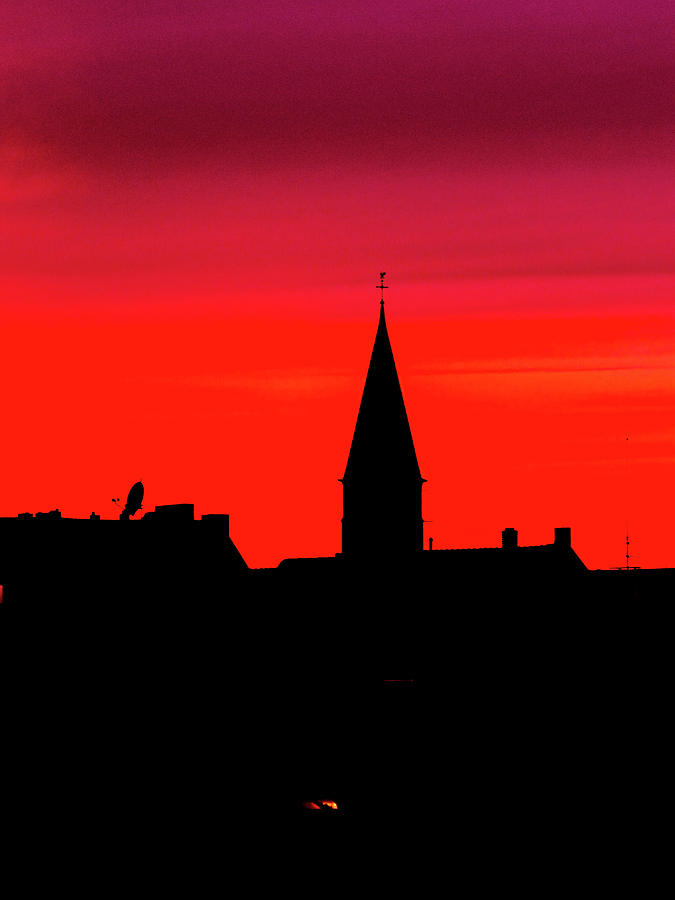 Sunset Photograph - Red Sky by Cesar Vieira