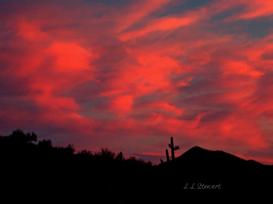 Red Sky Photograph by L L Stewart