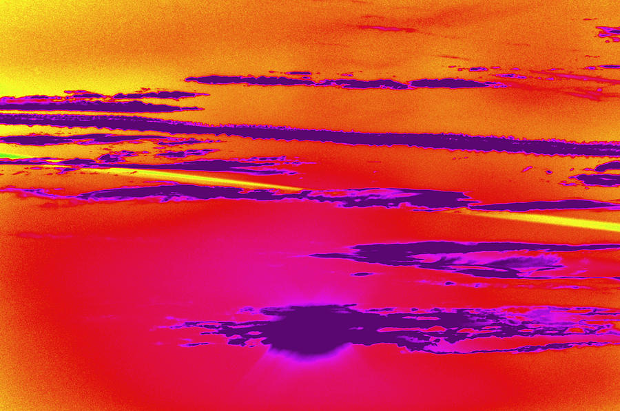 Red Sky Digital Art by Rose  Hill