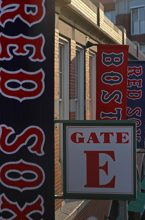 Red Sox Banners at Gate E Photograph by Juergen Roth