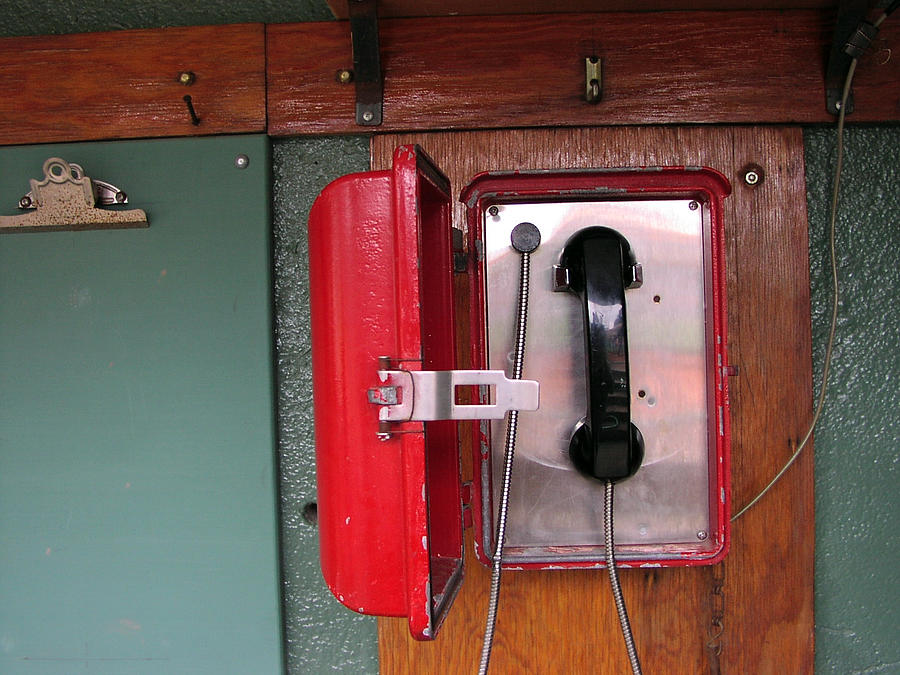 Sports Photograph - Red Sox Dugout Phone by Mike Martin