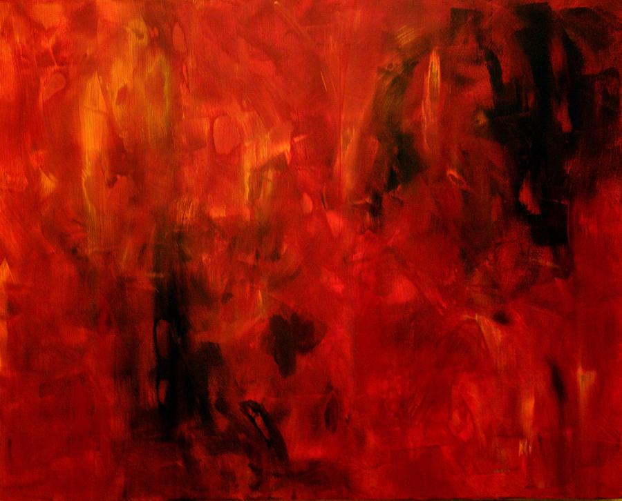 Red Space 2 Painting by Maria Laura Ortega - Fine Art America