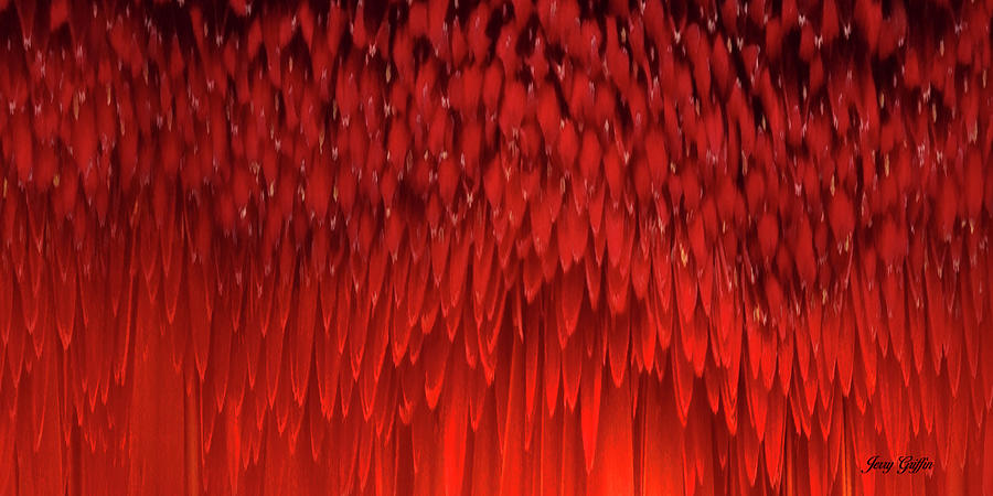 Red Spikes Digital Art by Jerry Griffin