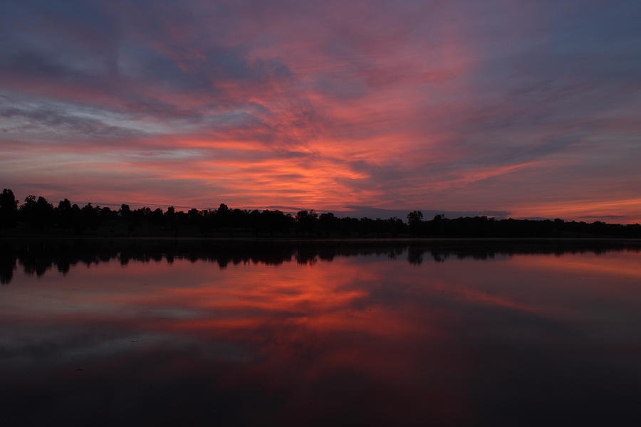 Red Splash Sunrise Photograph by Shoeless Wonder