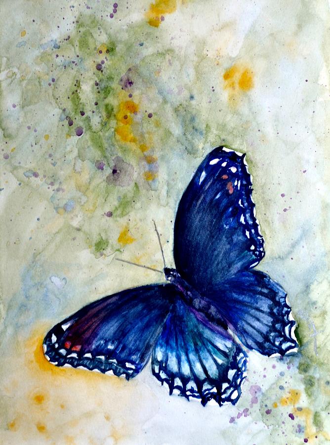 Red Spotted Purple 1 Painting by Beverley Harper Tinsley